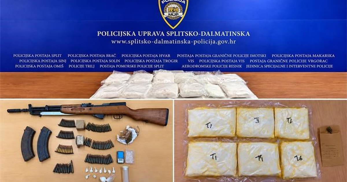 Kod Splita zaplijenjeno više od 17 kilograma amfetamina, a u Imotskom pronašli kokain i oružje