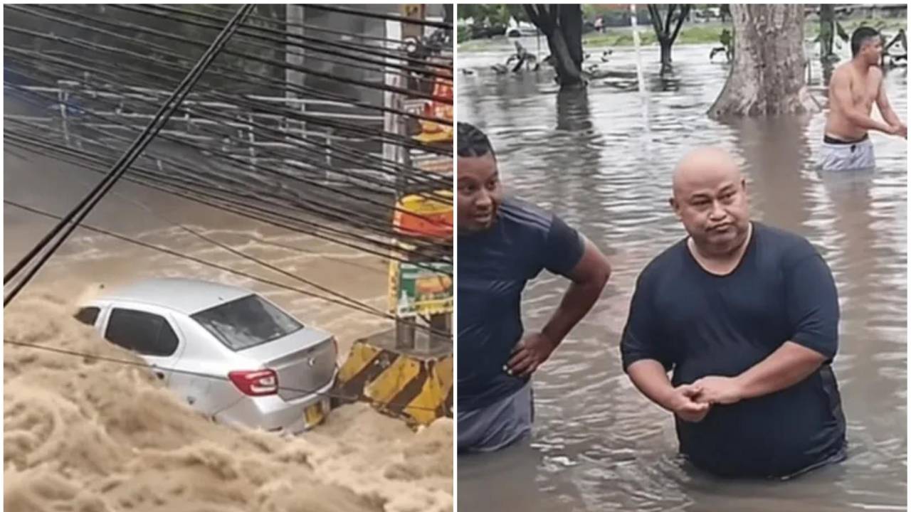 Alerta roja en Santa Marta y graves inundaciones en Barranquilla y Cartagena: así golpean las lluvias al Caribe