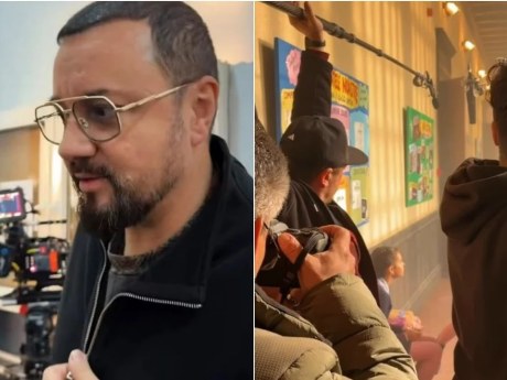 Cătălin Măruță și-a surprins fiica Eva pe platoul noului serial