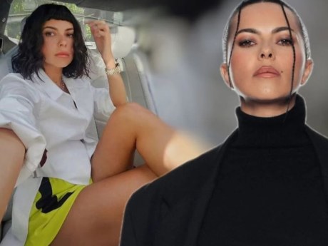 Inna a tăiat cu foarfeca rochia pentru botez, după un drum istovitor
