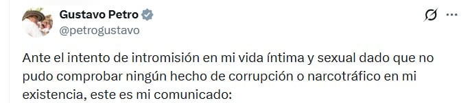 Gustavo Petro rechazó las denuncias en su contra sobre contratos a cambio de favores sexuales: “Vomitaría sobre mí mismo”
