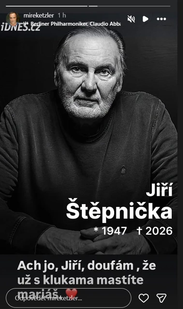 Po smrti Jiřího Štěpničky truchlí kolegové, Krajčo mu dal slib