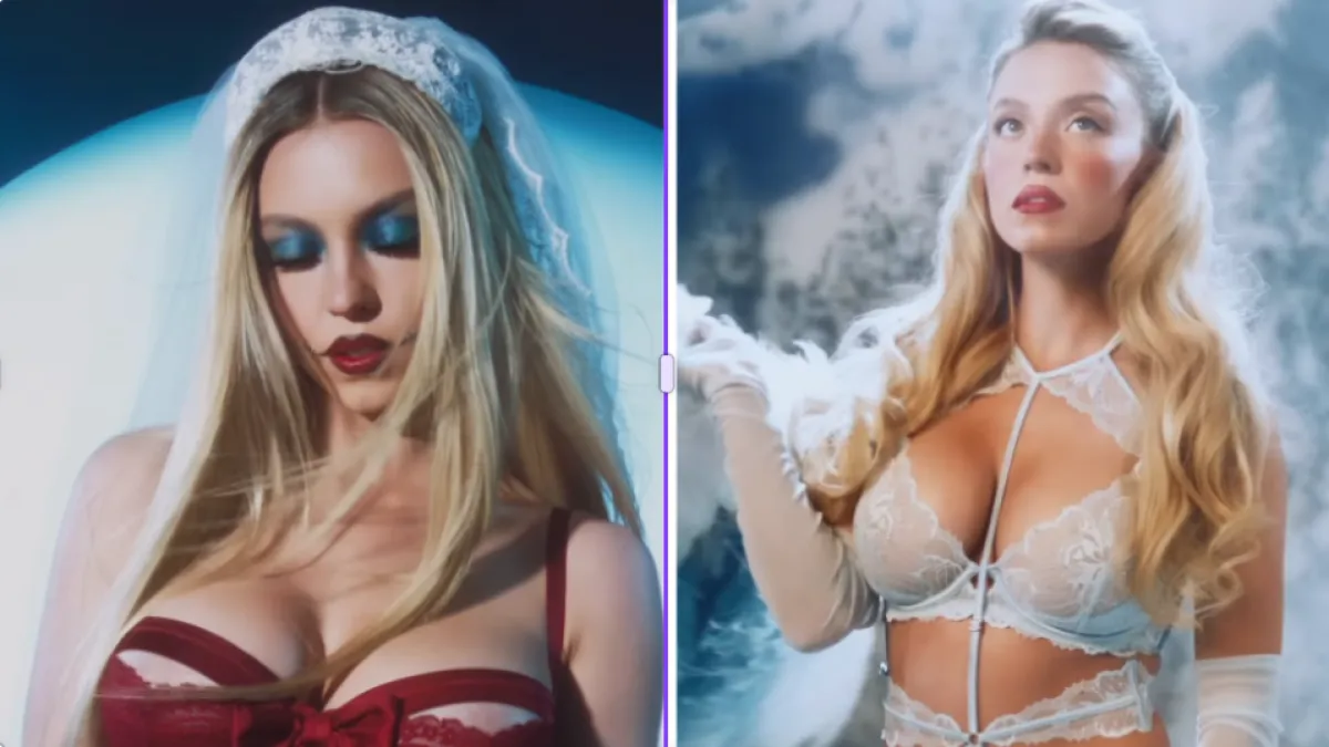 Sydney Sweeney šokirala blagdanskom reklamom: Božićni klasici, ali u čipkastom donjem rublju